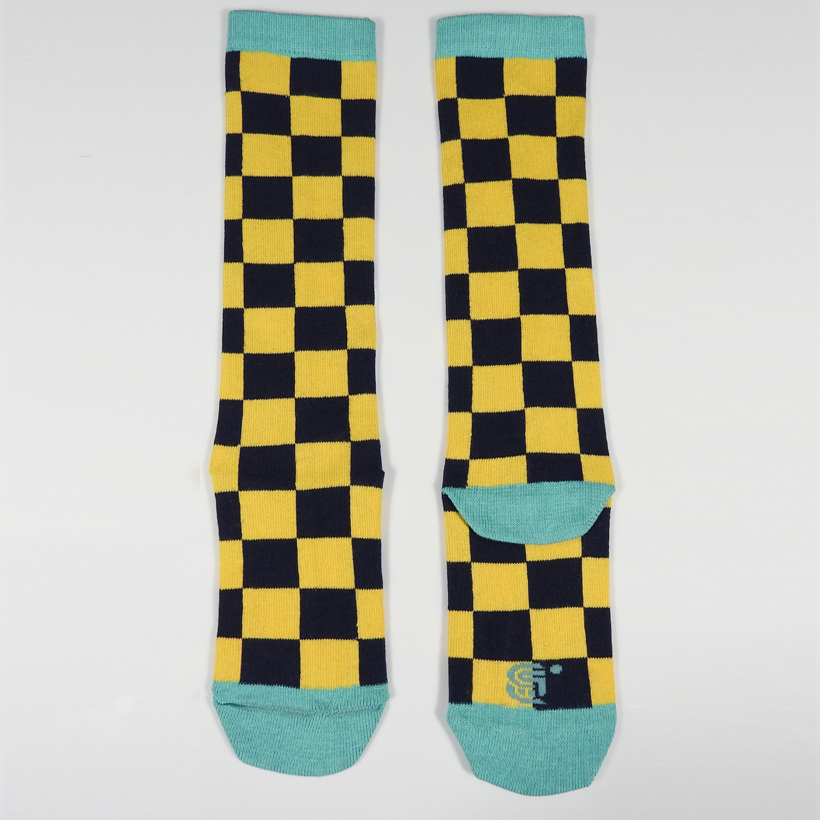 quadriculada amarelo