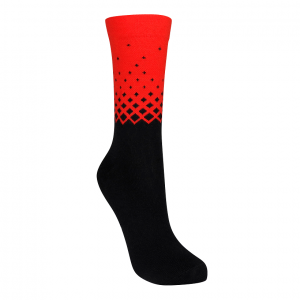 Meia Performance Light (35/43) - Degradê Preto e Vermelho