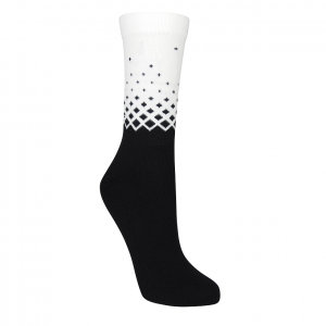 Meia Performance Light (35/43) - Degradê Preto e Branco