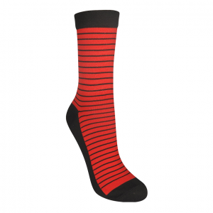Meia Performance Light (35/43) - In Line Preto e Vermelho
