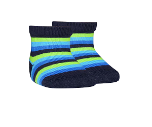 Meia Soquete Baby - Listras Blue