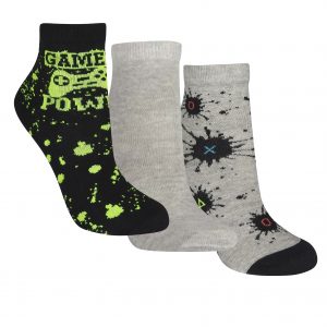 Meia Cano Médio Kids - Kit com 3 pares (Gamer)