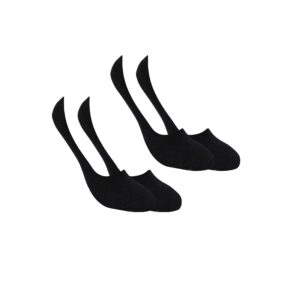 Meia Sapatilha Canoa -Kit com 2 pares (Preto/Preto)