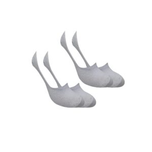 Meia Sapatilha Canoa - Kit com 2 pares (Branco/Branco)