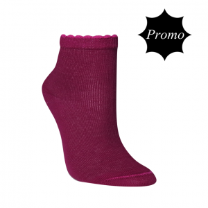 Meia Cano Médio Kids - Babado Fucsia (PROMO)