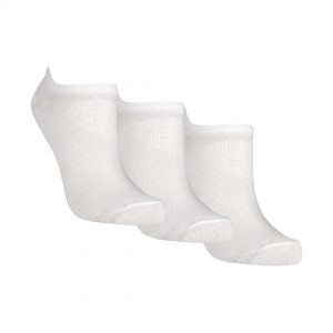 Meia Sapatilha Invisível Kids - Kit com 3 pares (Branca)