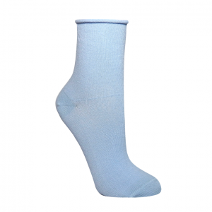 Meia Cano Médio Comfort - Inteira Azul Celeste