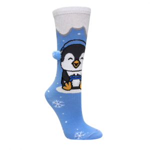 Meia 3/4 Divertida - Pinguim