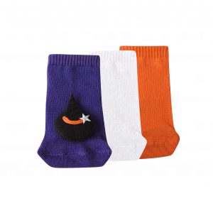 Meia Soquete Baby Halloween - Kit com 3 pares (Bruxinha)