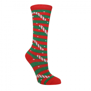 Meia 3/4 Divertida Natal - Candy Cane